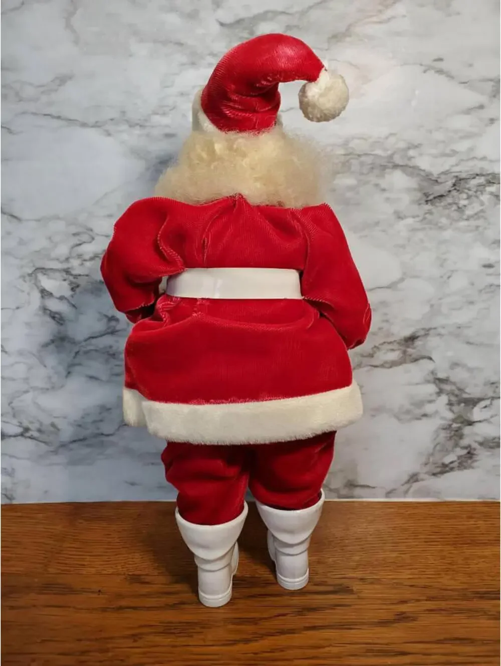 Antique Santa, Vintage Red velvet suit doll, 15